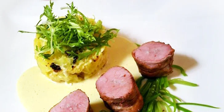 Vytříbené menu pro dva v restauraci Pod Věží