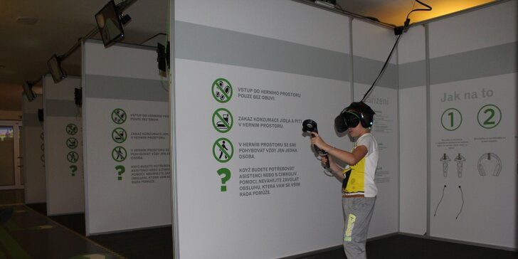 Virtuální realita: zažijte jiný druh zábavy pro malé i velké, 1-4 hodiny až pro 8 osob