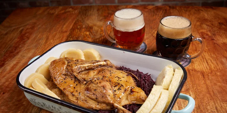 5chodové kachní menu pro 2 osoby: paštika, rillettes, kaldoun, kachna a zmrzlina