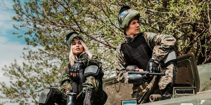4 hodiny paintballu v Brně s komplet výbavou, kuličkami a občerstvením