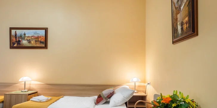 Pobyt v rodinném hotelu na Andělu: ubytování se snídaní pro 1 až 5 osob