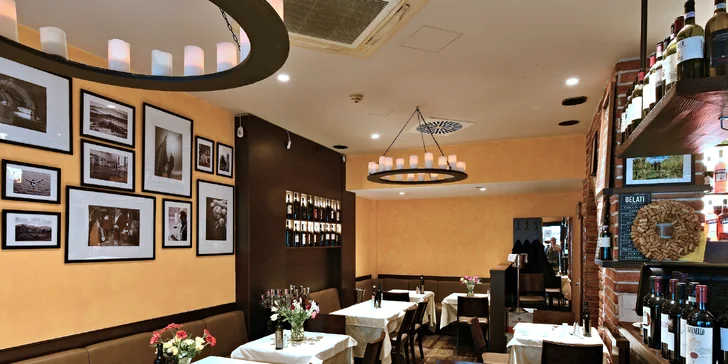 Gurmánské tříchodové menu u Václaváku: carpaccio, mořské plody či steak, dezert i prosecco