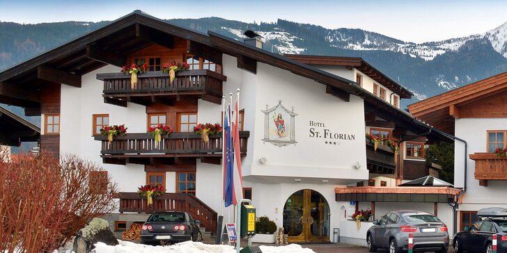 Kaprun: 3* hotel St. Florian s polopenzí a saunou, 200 metrů od lanovky