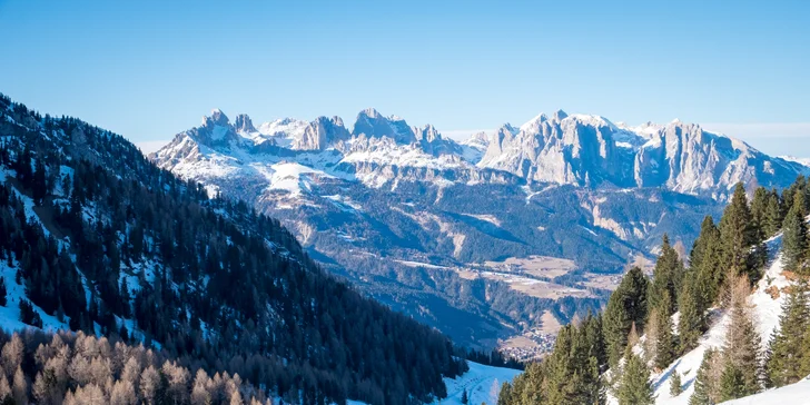 Zimní Brentské Dolomity se snídaní či polopenzí a wellness pro 2 osoby