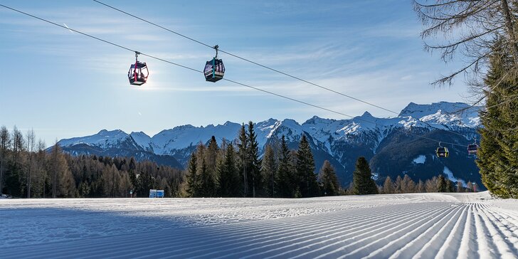 Zimní Dolomity: 5 nocí s polopenzí a wellness, možnost lyžování v nejlepších střediscích světa