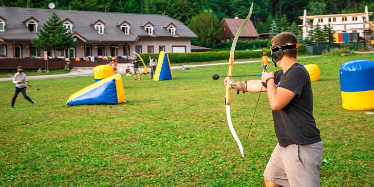 Archery tag: extrémně zábavný "paintball" s lukem a šípy až pro 10 hráčů