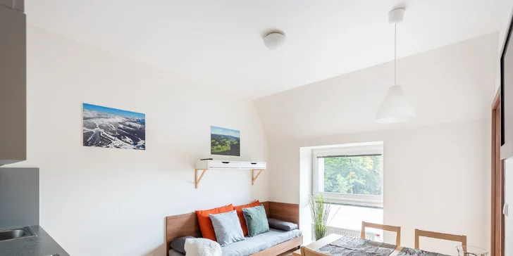 Aktivní dovolená v srdci Krkonoš: moderní a plně vybavené apartmány pro dva i rodinu