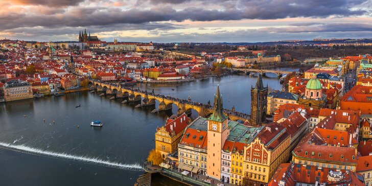 Pohodová dovolená v Praze: ubytování se snídaní pro 2 až 4 osoby