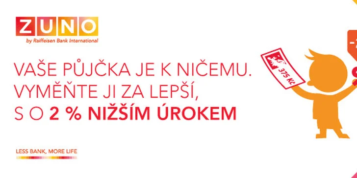Zbavte se starého úvěru a získejte lepší v ZUNO