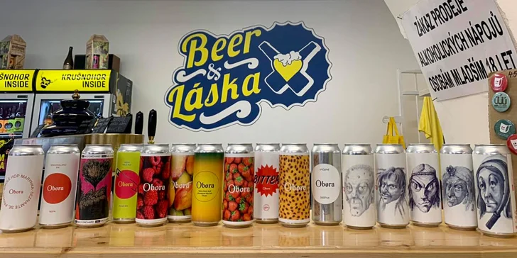 Otevřený voucher v hodnotě 300 Kč na cokoliv v pivotéce Beer & Láska