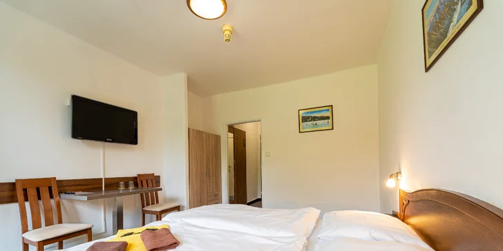 Dovolená ve Vysokých Tatrách: hotel 100 m od lanovky na Lomnický štít, snídaně, sauna