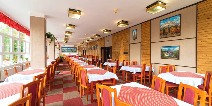 Dovolená ve Vysokých Tatrách: hotel 100 m od lanovky na Lomnický štít, snídaně, sauna
