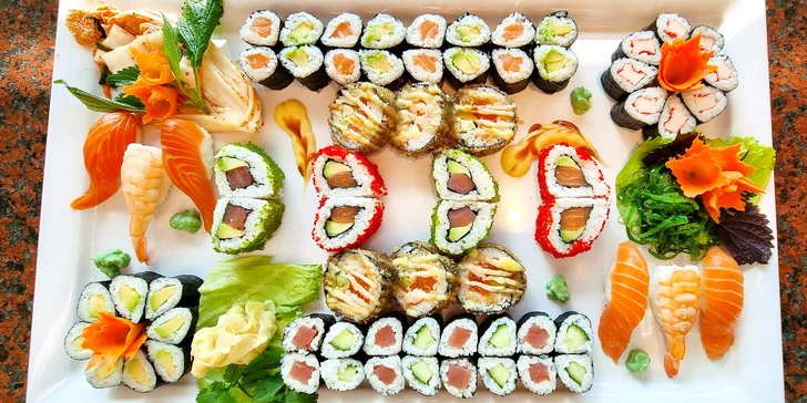 48 nebo 68 kousků sushi v Porubě: krevety, losos, tuňák i avokádo