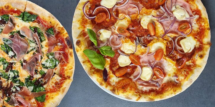 Vykutálená dobrota: dvě pizzy o průměru 35 cm z italských surovin