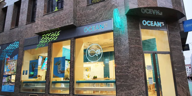Velké fish strips s přílohou, nápojem i dezertem nebo krevetami