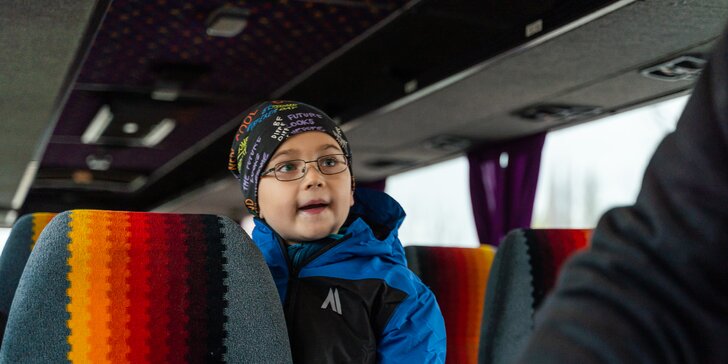Autoškola pro děti: Jízda autobusem pro děti od 7 let na 15 nebo 30 min.