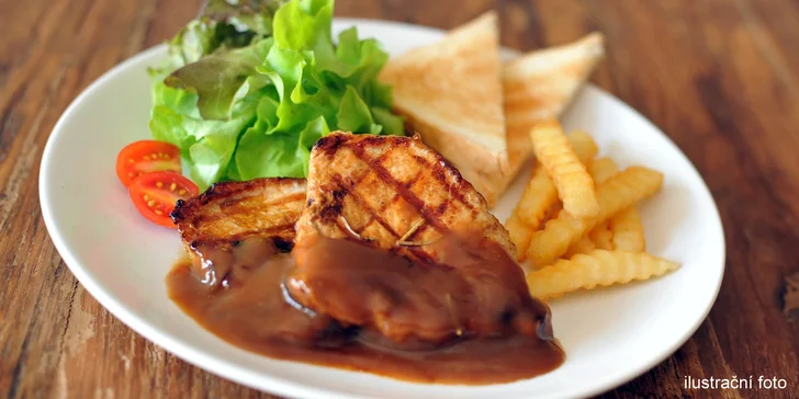 Denní menu podle výběru ze 7 druhů + Pepsi nebo Mirinda