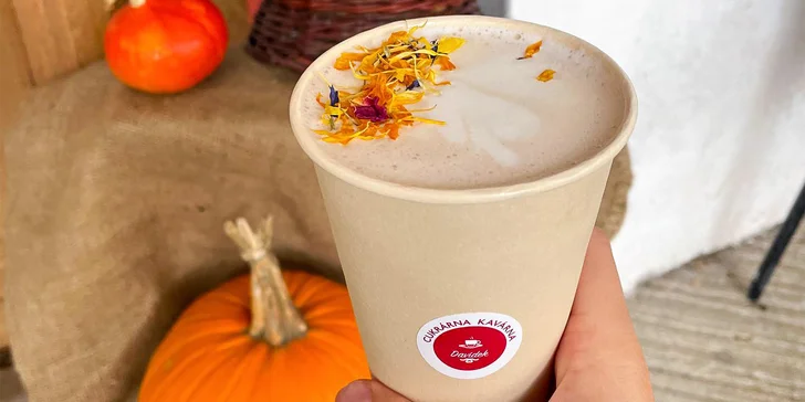 Cappuccino na odnos s sebou nebo káva a dortík pro jednoho i pro dva