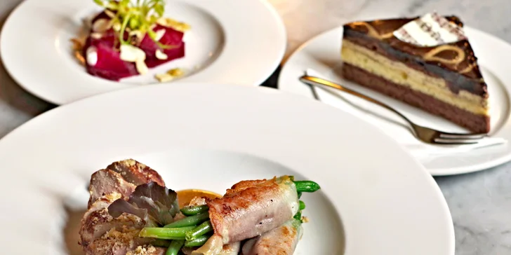 Třichodové menu dle výběru pro dva: vepřová panenka, filet ze pstruha i dančí pupek