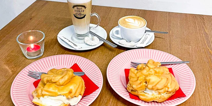 Cappuccino na odnos s sebou nebo káva a dortík pro jednoho i pro dva