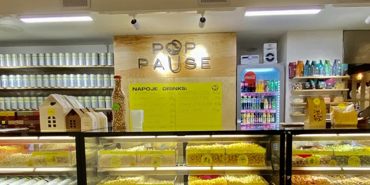 Slaný nebo sladký popcorn, káva či nápoj dle výběru i milkshake