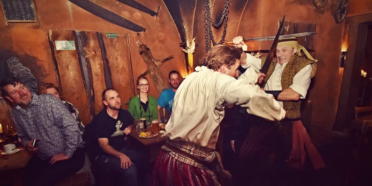 3hod. zábava ve středověké krčmě: neomezená hostina a bohatý program