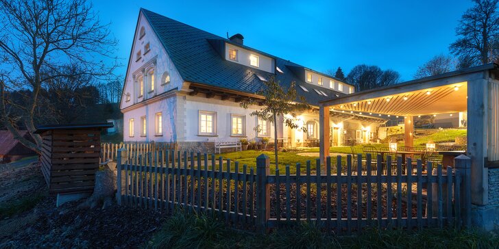Adult only penzion u Adršpachu: romantická dovolená v krásném prostředí, s polopenzí a saunou