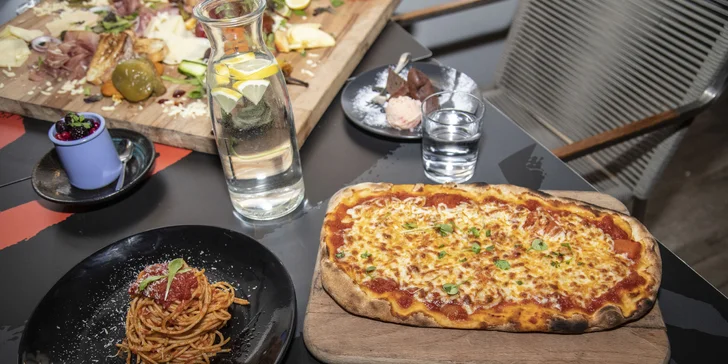 Degustační menu s těstovinami či pinsou, steaky nebo mořskými plody