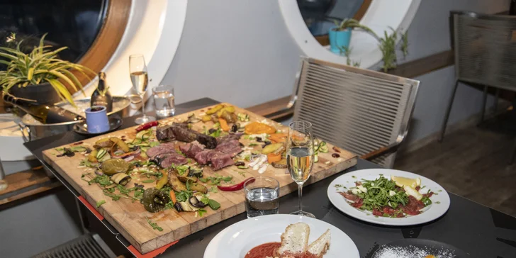 Degustační menu s těstovinami či pinsou, steaky nebo mořskými plody