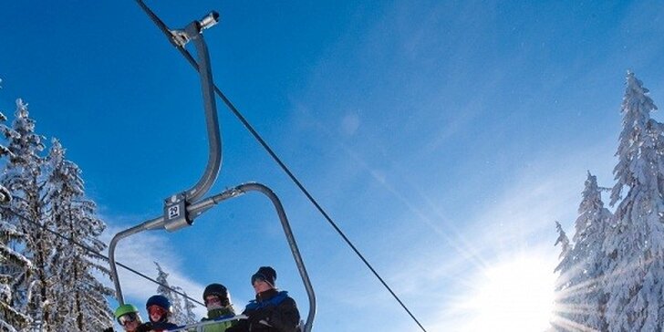 3denní lyžování na Lipně pro dva včetně wellness