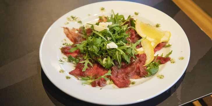 Degustační menu s těstovinami či pinsou, steaky nebo mořskými plody