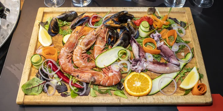 Degustační menu s těstovinami či pinsou, steaky nebo mořskými plody