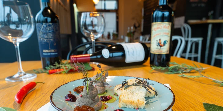 Degustační italské menu Terra s vinným párováním v restauraci Babetti pro 2 osoby