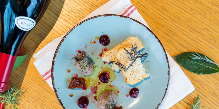 Degustační italské menu Terra s vinným párováním v restauraci Babetti pro 2 osoby