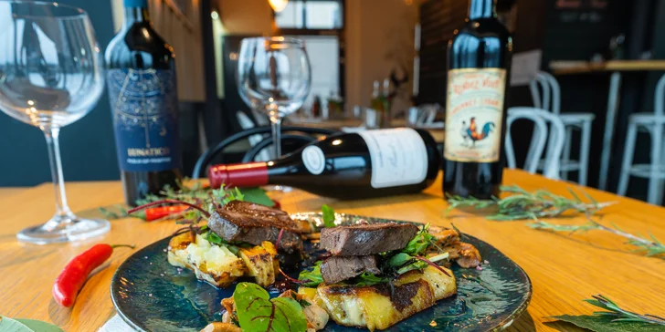 Degustační italské menu Terra s vinným párováním v restauraci Babetti pro 2 osoby