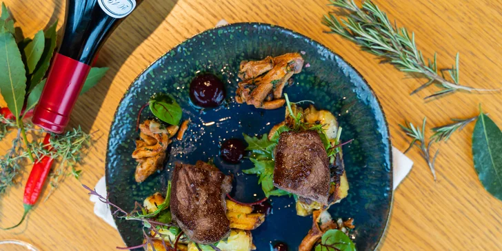 Degustační italské menu Terra s vinným párováním v restauraci Babetti pro 2 osoby