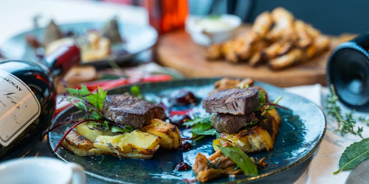 Degustační italské menu Terra s vinným párováním v restauraci Babetti pro 2 osoby