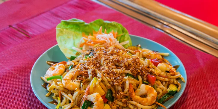 Otevřený voucher do asijské restaurace v hodnotě 200 nebo 500 Kč