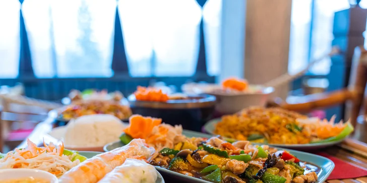 Otevřený voucher do asijské restaurace v hodnotě 200 nebo 500 Kč