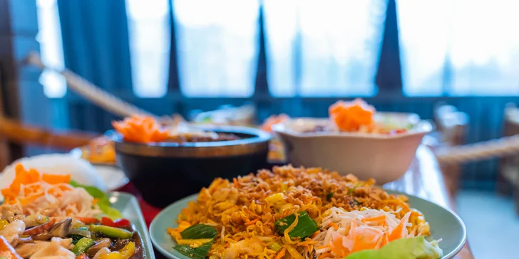 Otevřený voucher do asijské restaurace v hodnotě 200 nebo 500 Kč