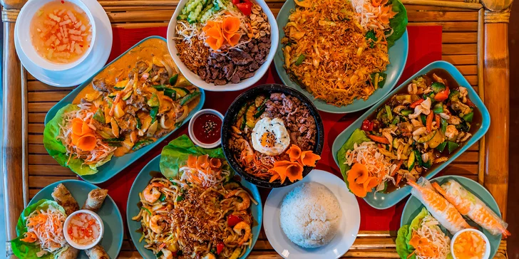 Otevřený voucher do asijské restaurace v hodnotě 200 nebo 500 Kč