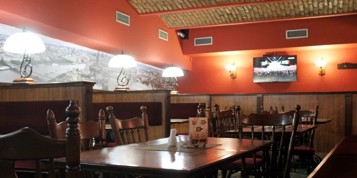 Hovězí rump steak, hranolky a grilovaná zelenina pro 1 či 2 jedlíky v centru Brna