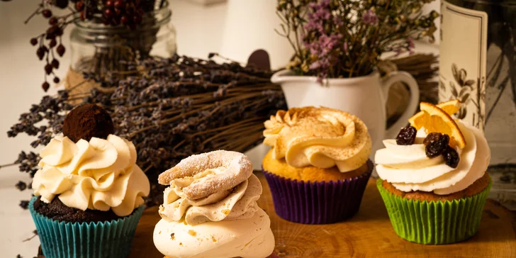 4x cupcake z brněnské Cupcakekárny: v nabídce i vegan a bezlepkové dortíky