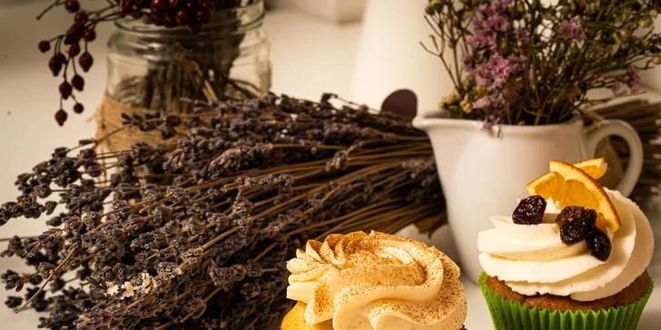 4x cupcake z brněnské Cupcakekárny: v nabídce i vegan a bezlepkové dortíky