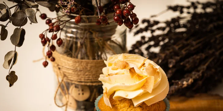 4x cupcake z brněnské Cupcakekárny: v nabídce i vegan a bezlepkové dortíky