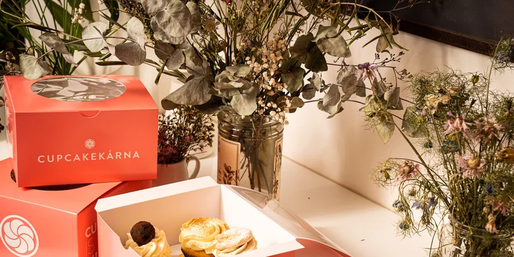 4x cupcake z brněnské Cupcakekárny: v nabídce i vegan a bezlepkové dortíky