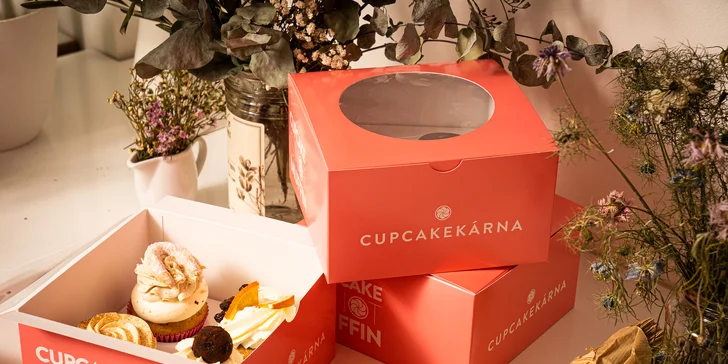 4x cupcake z brněnské Cupcakekárny: v nabídce i vegan a bezlepkové dortíky