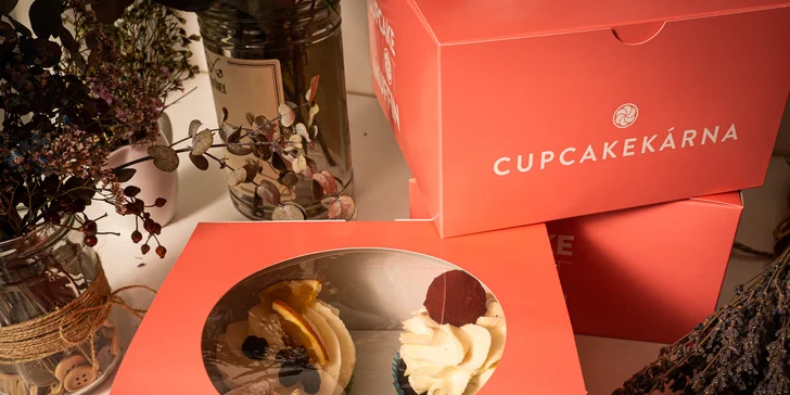 4x cupcake z brněnské Cupcakekárny: v nabídce i vegan a bezlepkové dortíky
