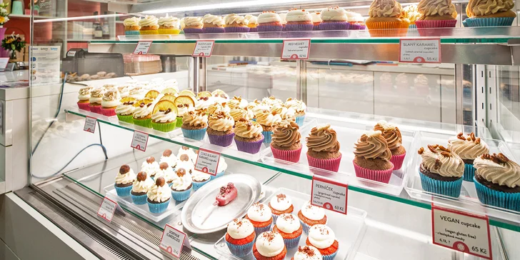 4x cupcake z brněnské Cupcakekárny: v nabídce i vegan a bezlepkové dortíky