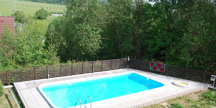 Pobyt na Dolní Moravě pro 2–6 výletníků s polopenzí i venkovním bazénem